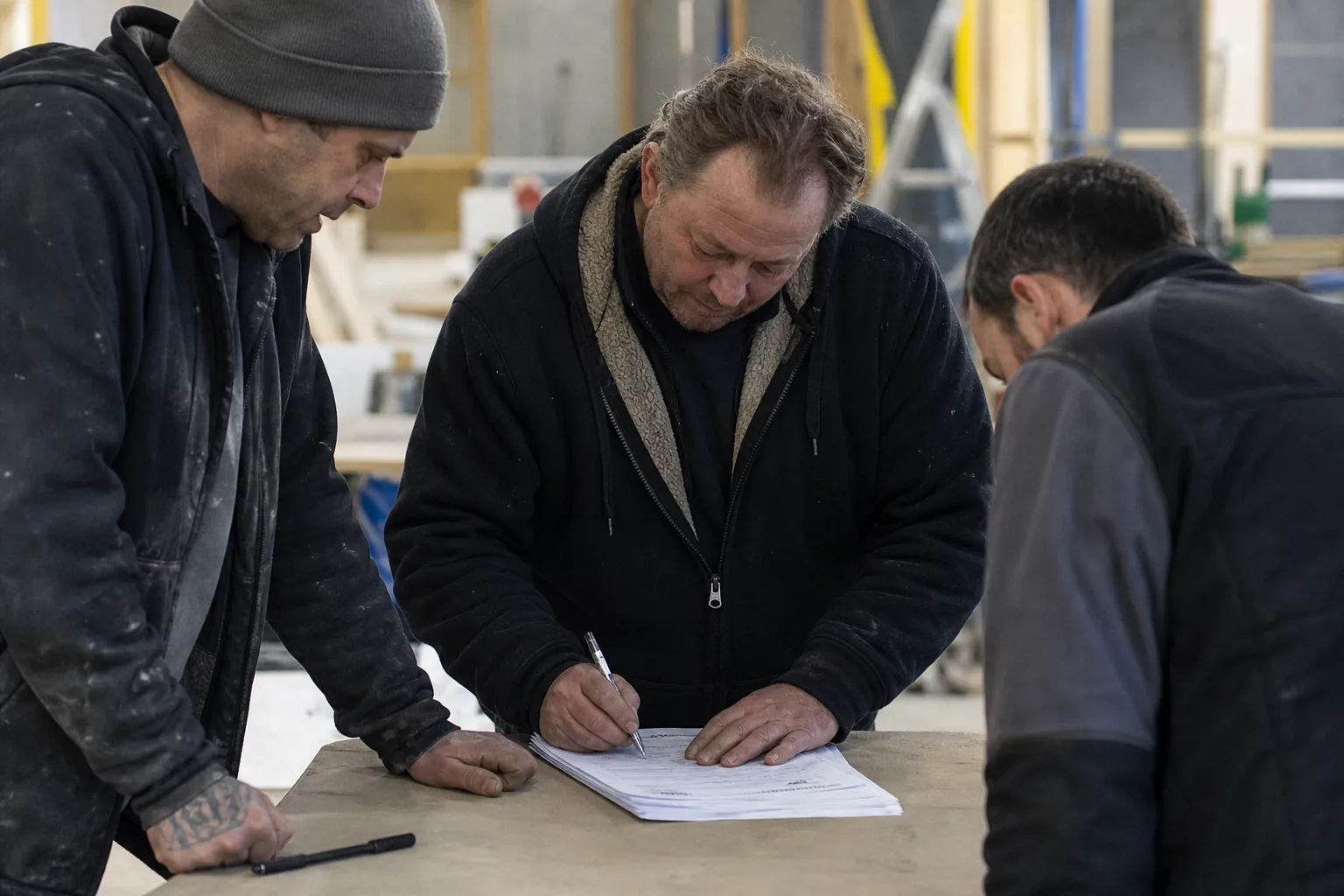 Werk op een Nederlandse bouwplaats. Beeld bij het artikel: In welke stappen gaat u van de papieren presentielijst naar een digitale handtekening?