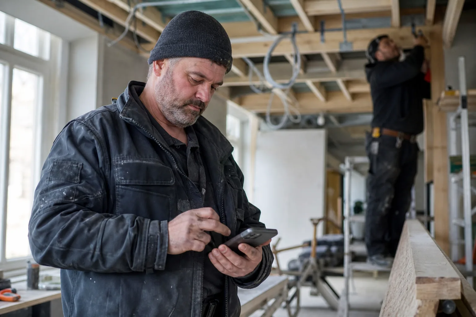 Werk op een Nederlandse bouwplaats. Beeld bij het artikel: Klopt het dat een digitale handtekening op de telefoon meetelt voor de Arbeidsinspectie?
